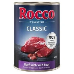 Rocco Classic Probiermix 6 X 400 G -Günstiges Futter Leine Geschäft 110130 pla megapack rocco classic wildboar rind 400g hs 01 0 1