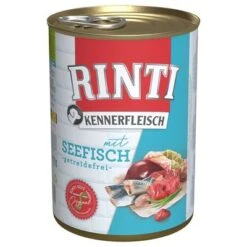 Sparpaket RINTI Kennerfleisch 12 X 400 G -Günstiges Futter Leine Geschäft 111298 pla bilder rinti kennerfleisch seefisch 400g hs 01 3
