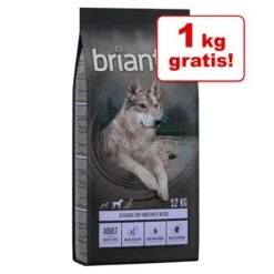 11 + 1 Kg Gratis! 12 Kg Briantos Getreidefreies Trockenfutter