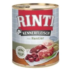 RINTI Kennerfleisch Mix 12 X 800 G -Günstiges Futter Leine Geschäft 12323 pla rinti kf 800g rentier 0119 online 3
