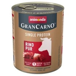 Animonda GranCarno Adult Single Protein 6 X 800 G -Günstiges Futter Leine Geschäft 130711 pla animonda animondagrancarno adult singleprotein rindpur 800g hs 01 2