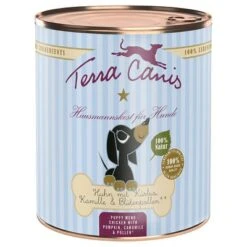 Terra Canis Welpenmenü 6 X 800 G -Günstiges Futter Leine Geschäft 144097 pla terracanis welpenmenu huhn 800g hs 01 5