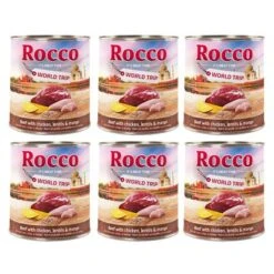 Rocco World Trip Indien 8 Rocco World Trip Indien -Günstiges Futter Leine Geschäft 166798 rocco worldtrip india beefchickenlentilsmango 800g hs 01 7