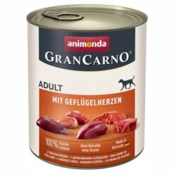 Sparpaket Animonda GranCarno Original 12 X 800 G -Günstiges Futter Leine Geschäft 1 106609 pla animondagrancarno adult gefluegelherzen 800g hs 01 9