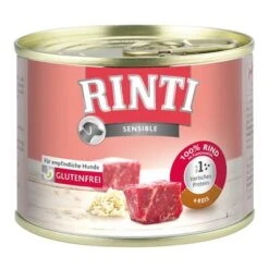 Sparpaket RINTI Sensible 48 X 185 G -Günstiges Futter Leine Geschäft 1 22788 pla rinti sensible rind reis 9