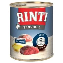 Sparpaket RINTI Sensible 24 X 800g -Günstiges Futter Leine Geschäft 1 262531 pla rinti sensible ross 800g hs 01 1