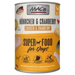 Sparpaket MAC's Adult Superfood 12 X 400 G -Günstiges Futter Leine Geschäft 1 63287 pla propet macs adult kopffleischkarotte huhncranberry 400g hs 01 5