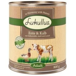 10 € Rabatt Sichern! Sparpaket Lukullus Naturkost 24 X 800gneu -Günstiges Futter Leine Geschäft 1 lukullus entekalb 800g 1000x1000 6 1