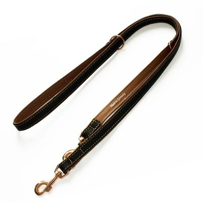 Heim Führleine Gefüttert Rosé, Schwarz/braun