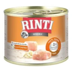 Sparpaket RINTI Sensible 48 X 185 G -Günstiges Futter Leine Geschäft 22787 pla rinti sensible huhn reis 3