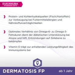 Eukanuba VETERINARY DIETS Dermatosis -Günstiges Futter Leine Geschäft 230996 terta eukanuba veterinary diets dermatosis 12kg hs 03 5