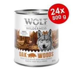 Sparpaket Wolf Of Wilderness Adult 24 X 800 G - Single Protein