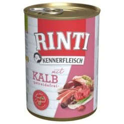 Sparpaket RINTI Kennerfleisch 24 X 400g -Günstiges Futter Leine Geschäft 25426 pla bilder rinti kennerfleisch kalb 400g hs 01 9