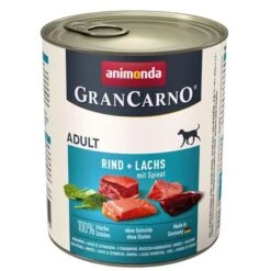 Sparpaket Animonda GranCarno Original 12 X 800 G -Günstiges Futter Leine Geschäft 27992 pla animonda grancarno rindlachsuspinat 800g 9 2