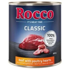 Sparpaket Rocco Classic 12 X 800 G -Günstiges Futter Leine Geschäft 28013 pla megapack rocco classic rindgefluegelherzen 800g hs 01 0