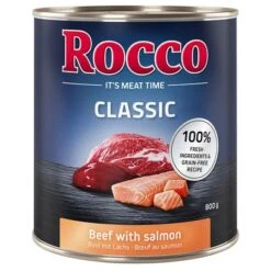 Sparpaket Rocco Classic 24 X 800 G Zum Sonderpreis! 25 Sparpaket Rocco Classic 24 X 800 G Zum Sonderpreis! -Günstiges Futter Leine Geschäft 28017 pla megapack rocco classic rindlachs 800g hs 01 7