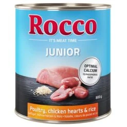 Rocco Junior 6 X 800 G 10 Rocco Junior 6 X 800 G -Günstiges Futter Leine Geschäft 28045 pla roccog junior gefluegel 800g hs 01 1
