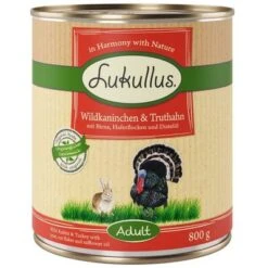 Probiermix Lukullus Naturkost Adult -Günstiges Futter Leine Geschäft 28048 pla lukullus wildkaninchen truthahn 6 x 800 g 7