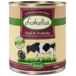 Probiermix Lukullus Naturkost Adult -Günstiges Futter Leine Geschäft 28052 pla lukullus rind truthahn 6 x 800 g jpg 4