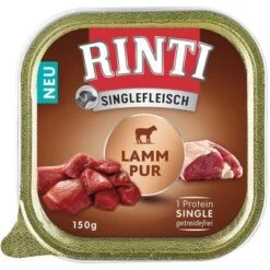 Sparpaket: RINTI Singlefleisch 20 X 150 G -Günstiges Futter Leine Geschäft 288360 pla rinti singlefleisch schale lamm 150g hs 01 9