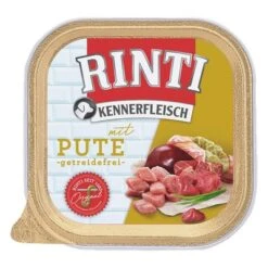 RINTI Kennerfleisch 9 X 300 G -Günstiges Futter Leine Geschäft 288363 pla rinti kf schale pute 300g hs 01 5 1