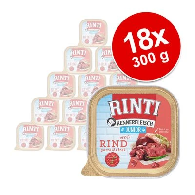 Sparpaket RINTI Kennerfleisch Junior 18 X 300 G 3 Sparpaket RINTI Kennerfleisch Junior 18 X 300 G
