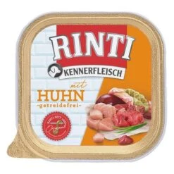 Sparpaket RINTI Kennerfleisch 18 X 300 G -Günstiges Futter Leine Geschäft 292397 pla rinti kf schale huhn 3000g hs 01 7