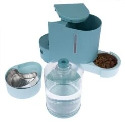 TIAKI Futter- Und Wasserspender, Hellblau -Günstiges Futter Leine Geschäft 302396 pla tiaki wasser und futterspender fg 6133 3