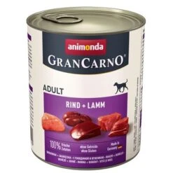 Sparpaket Animonda GranCarno Original 12 X 800 G -Günstiges Futter Leine Geschäft 31086 pla animonda grancarno rindulamm 800g 5 2