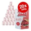 Sparpaket RINTI Kennerfleisch Pouches 20 X 400 G -Günstiges Futter Leine Geschäft 311406 rinti kennerfleisch pouch rind 20x400g hs 02 0