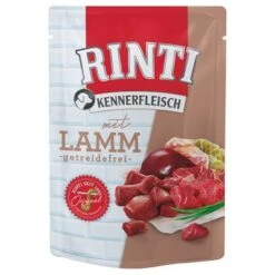 Sparpaket RINTI Kennerfleisch Pouches 20 X 400 G -Günstiges Futter Leine Geschäft 311977 pla rinti kennerfleisch pouch lamm 400g hs 01 3
