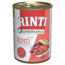 Sparpaket RINTI Kennerfleisch 24 X 400g -Günstiges Futter Leine Geschäft 3132 pla bilder rinti kennerfleisch rind 400g hs 01 0