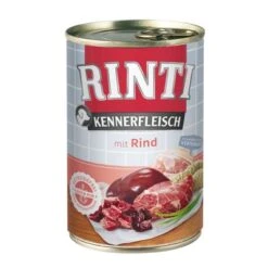 6 X 400 G RINTI Probiermix -Günstiges Futter Leine Geschäft 3132 pla rinti kennerfleisch mit rind 400g 5