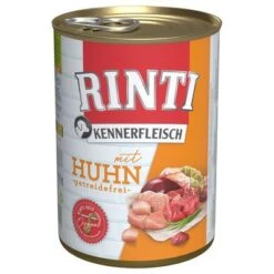 Sparpaket RINTI Kennerfleisch 12 X 400 G -Günstiges Futter Leine Geschäft 3133 pla bilder rinti kennerfleisch huhn 400g hs 01 1