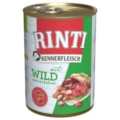 Sparpaket RINTI Kennerfleisch 24 X 400g -Günstiges Futter Leine Geschäft 3134 pla bilder rinti kennerfleisch wild 400g hs 01 8