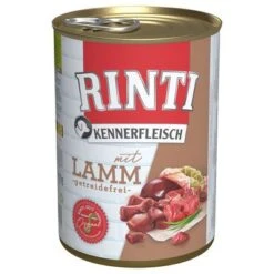 Sparpaket RINTI Kennerfleisch 12 X 400 G -Günstiges Futter Leine Geschäft 3136 pla bilder rinti kennerfleisch lamm 400g hs 01 1