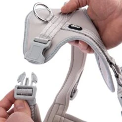 TIAKI Geschirr Neoprene, Grau -Günstiges Futter Leine Geschäft 323034 neoprene geschirr xl grau fg 8080 0