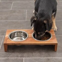 Modern Living Napfbar Aus Holz Nellore -Günstiges Futter Leine Geschäft 337898 mit hund fg 1415 4