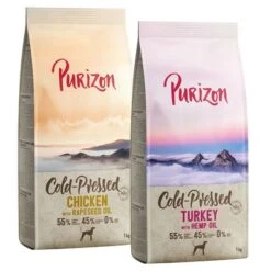Purizon Probierpaket 2 X 1 Kg -Günstiges Futter Leine Geschäft 371707 371802 pla purizon dog 1kg hs 01 3