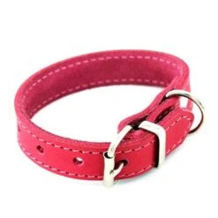 Heim Halsband Mit Ziernaht, Pinkneu -Günstiges Futter Leine Geschäft 383822 pla halsband ziernaht 30cm pink hs 01 3