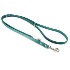 Heim Verstellbare Führleine Mit Ziernaht, Petrolneu