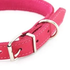 Heim Halsband Mit Ziernaht, Pinkneu -Günstiges Futter Leine Geschäft 383909 halsband ziernaht 50cm pink hs 04 3