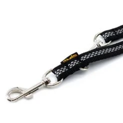 Heim Verstellbare Führleine Mit Reflektoren, Schwarz -Günstiges Futter Leine Geschäft 383912 fuhrleine schlauchgurt 300cm schwarz hs 02 1