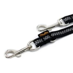 Heim Verstellbare Führleine Mit Reflektoren, Schwarz -Günstiges Futter Leine Geschäft 383912 fuhrleine schlauchgurt 300cm schwarz hs 03 4