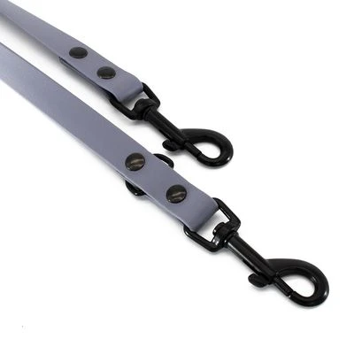 Heim Verstellbare Führleine BioThane, Grauneu 6 Heim Verstellbare Führleine BioThane, Grauneu – Bild 4