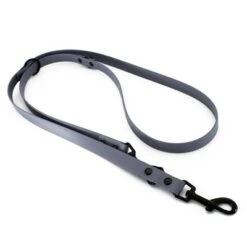 Heim Verstellbare Führleine BioThane, Grauneu