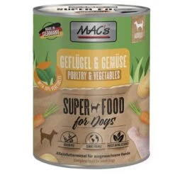 Sparpaket MAC's Nassfutter Für Hunde 24 X 800 G -Günstiges Futter Leine Geschäft 384404 pla macs nassfutter hunde gefluegelgemuese 800g hs 01 2 1