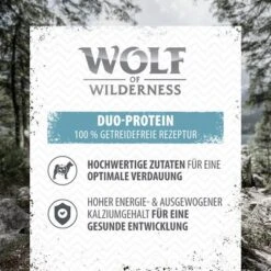 Little Wolf Of Wilderness Junior 6 X 400 G - Duo-Protein -Günstiges Futter Leine Geschäft 3 wow board benefit junior 1000x640 de 2