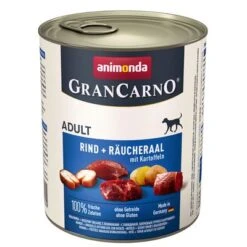 Animonda GranCarno Original Adult 6 X 800 G -Günstiges Futter Leine Geschäft 50765 pla animonda grancarno rindraeucheraal 800g 2