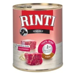 Sparpaket RINTI Sensible 24 X 800g -Günstiges Futter Leine Geschäft 50957 pla rinti rindreis 800g 1 1